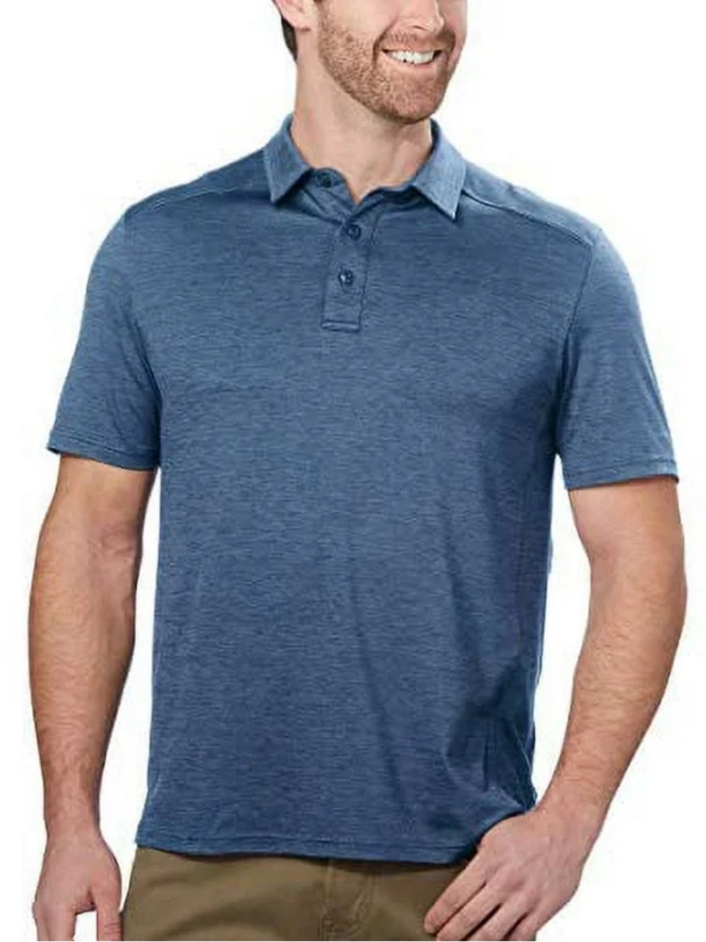 G.H. Bass & Co. men’s blue polo collared shirt
